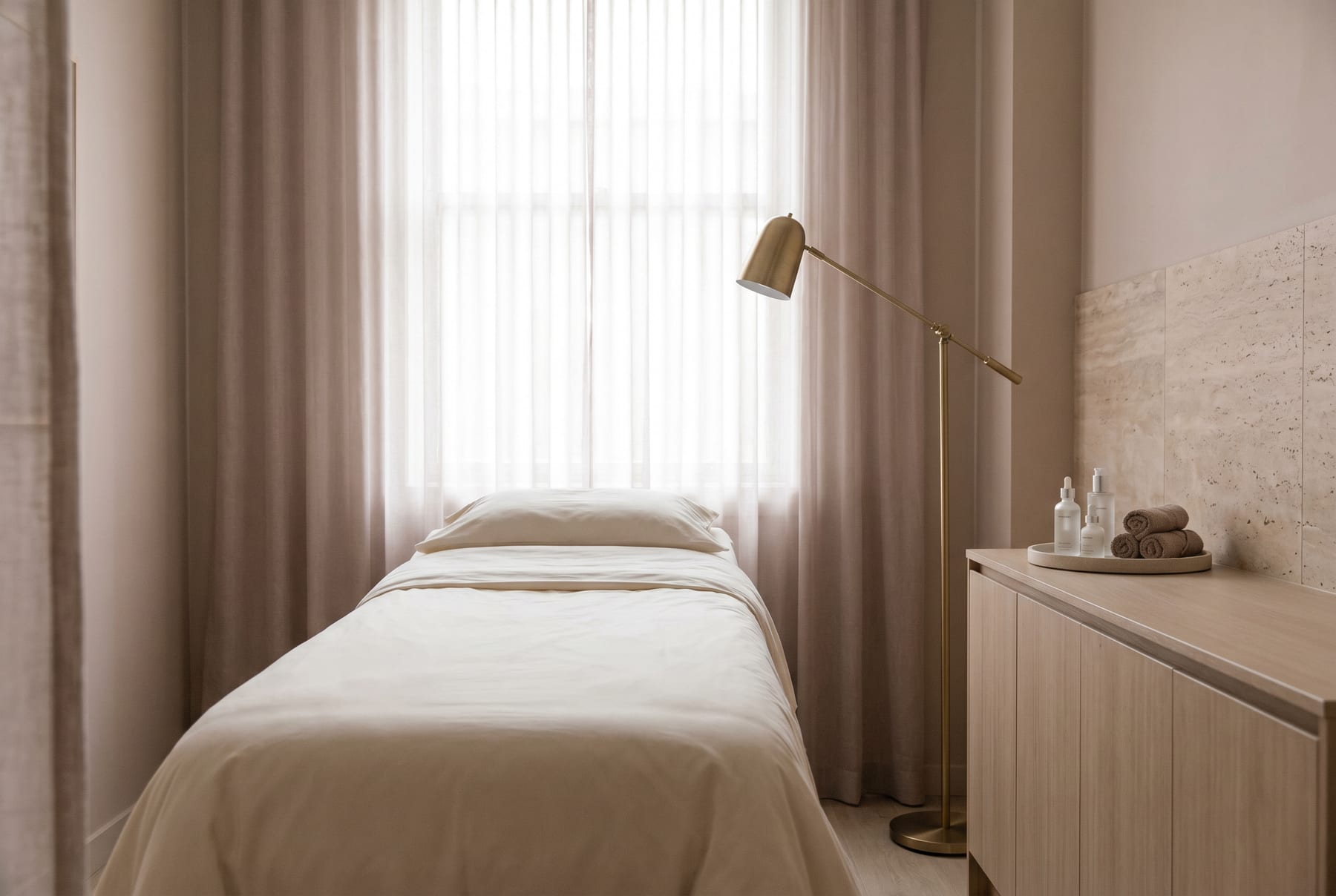 Treatment room at S A Home based Clinic & Training Academy